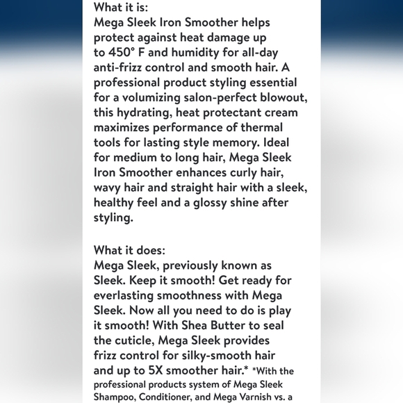 Matrix total results mega sleek iron smoother, 8.5 fluid oz - Picture 3 of 9